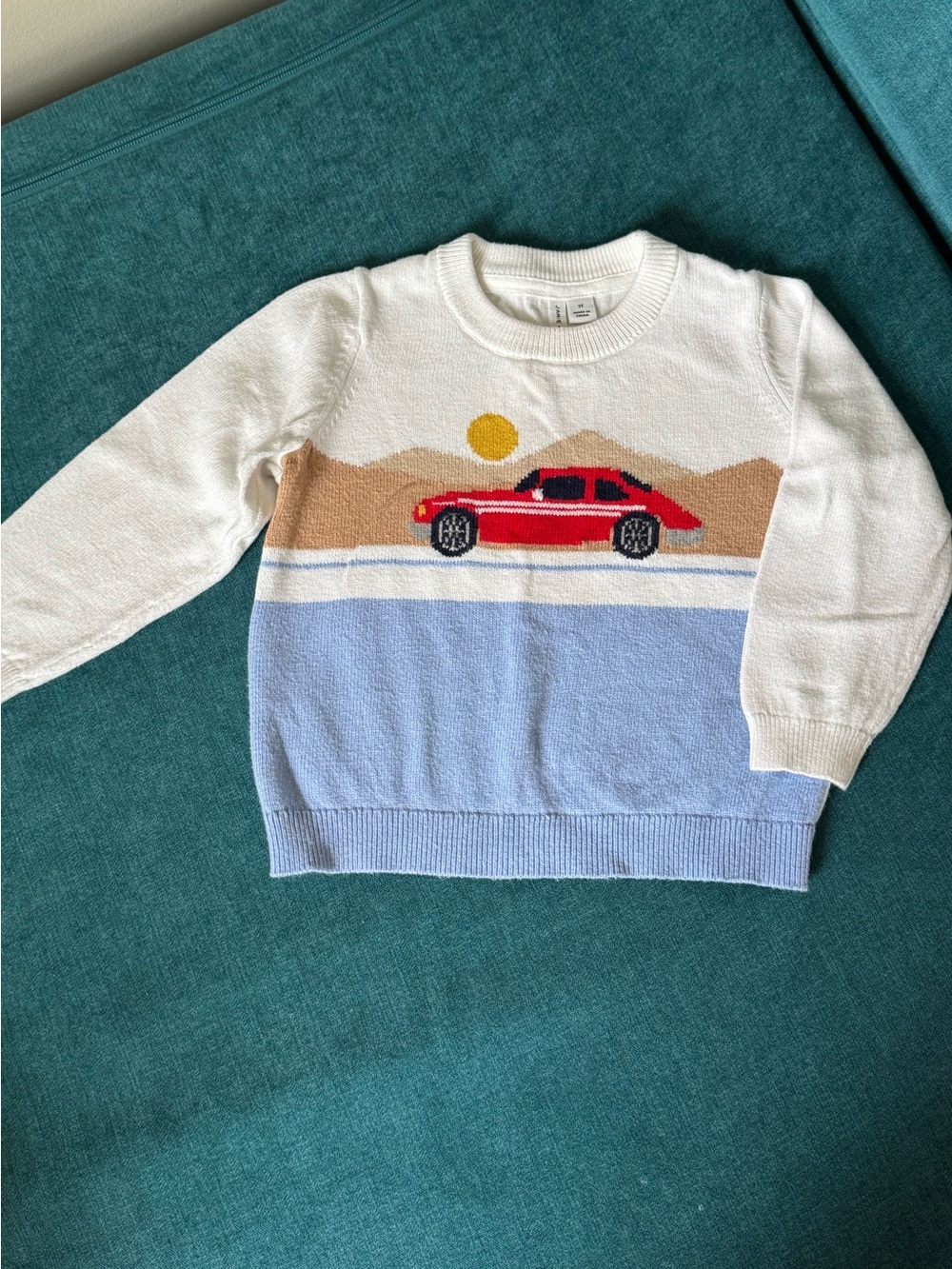 Kids Red Car Knit Sweater - Janie & Jack